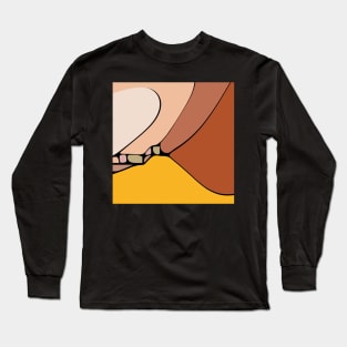 Original abstract modern minimalist design art Long Sleeve T-Shirt